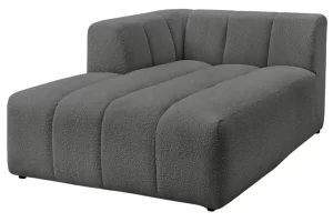 Bobochic Paris Tmavě šedá bouclé lenoška Annecy 170 cm