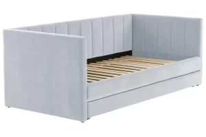 Jotex Světle modrá rozkládací postel BOLINA 90 x 200 cm
