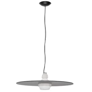 Nova Luce Šedobílé skleněné závěsné světlo Lora 60 cm
