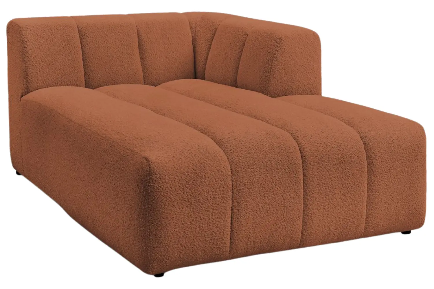 Bobochic Paris Terakotově oranžová bouclé lenoška Annecy 170 cm