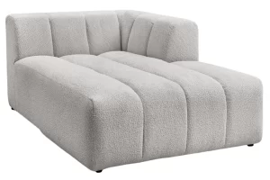 Bobochic Paris Světle šedá bouclé lenoška Annecy 170 cm