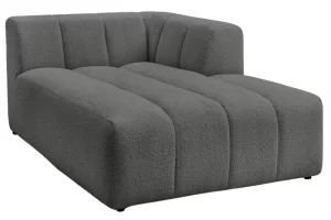 Bobochic Paris Tmavě šedá bouclé lenoška Annecy 170 cm