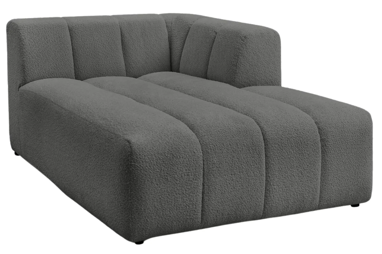 Bobochic Paris Tmavě šedá bouclé lenoška Annecy 170 cm