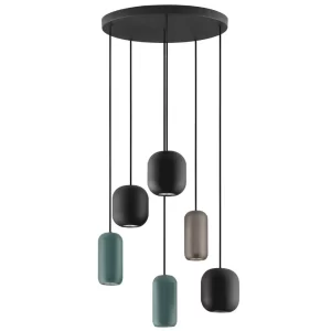 Nova Luce Barevné kovové závěsné světlo Marlin 48 cm