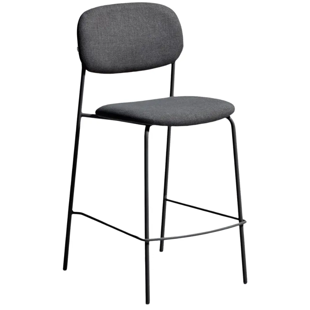 Kave Home Šedá barová židle Meli 65 cm