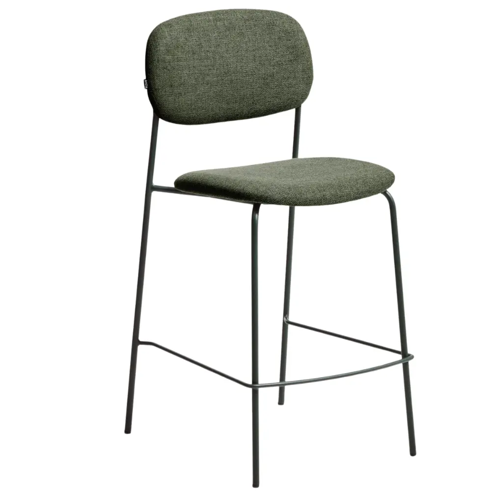 Kave Home Zelená barová židle Meli 65 cm