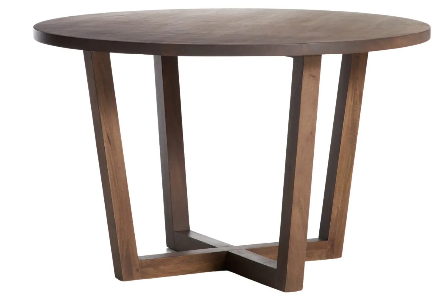 Kave Home Ořechový jídelní stůl Nahla ⌀120 cm
