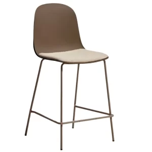 Kave Home Hnědá barová židle Debari 65 cm