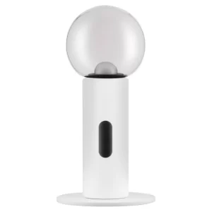 Nova Luce Bílá kovová stolní LED lampa Chronos