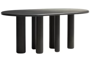 Kave Home Tmavě hnědý dřevěný jídelní stůl Mailen 180 x 105 cm