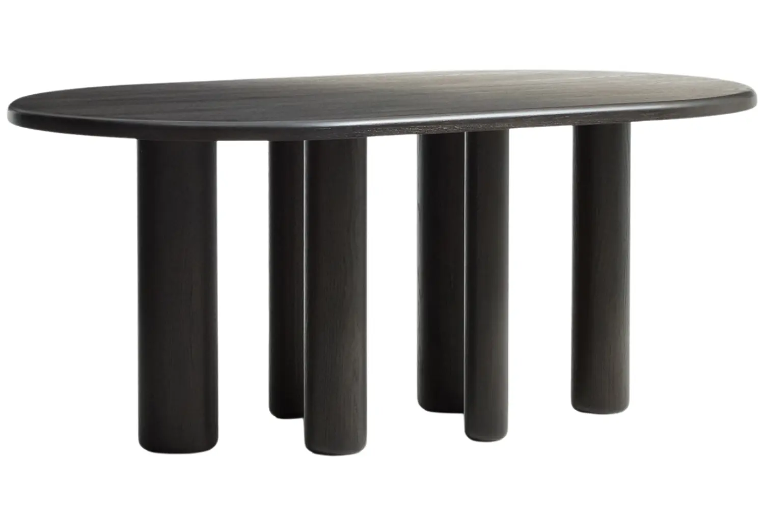 Kave Home Tmavě hnědý dřevěný jídelní stůl Mailen 180 x 105 cm