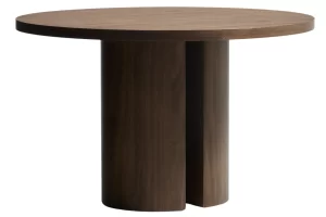 Kave Home Ořechový jídelní stůl Nealy Ø120 cm