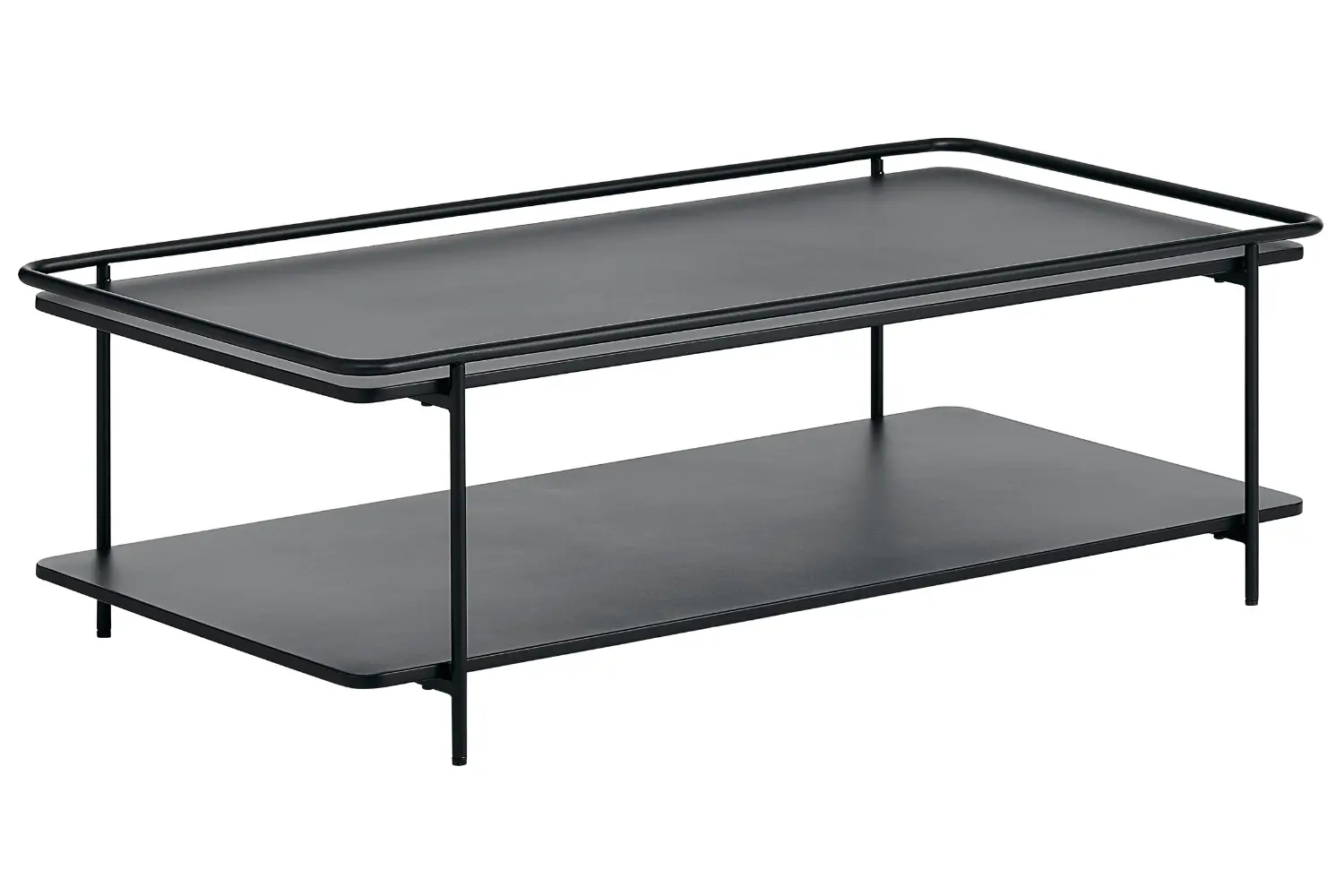 Unique Furniture Černý kovový konferenční stolek Yuba 110 x 55 cm