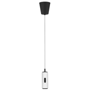 Nova Luce Bílé kovové závěsné LED světlo Holm 7 cm