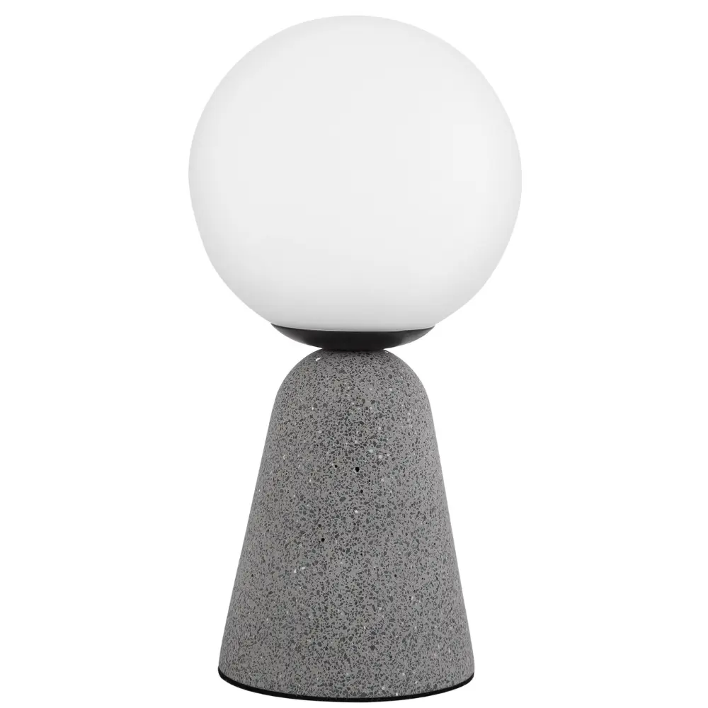 Nova Luce Šedá stolní lampa Zero