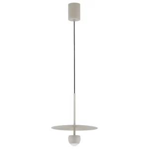 Nova Luce Béžové kovové závěsné LED světlo Edem 30 cm