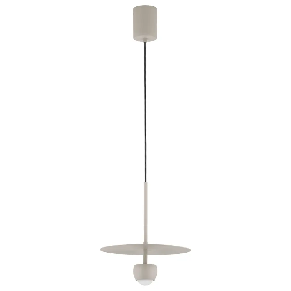 Nova Luce Béžové kovové závěsné LED světlo Edem 30 cm