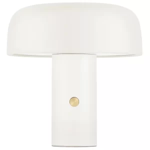 Nova Luce Krémová kovová stolní LED lampa Noelia