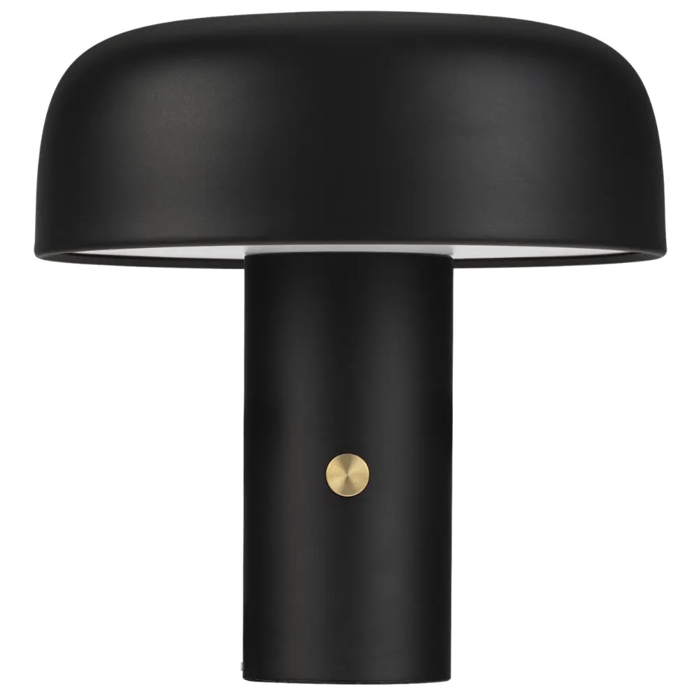 Nova Luce Černá kovová stolní LED lampa Noelia