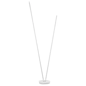 Nova Luce Bílá kovová stojací LED lampa Intec 184 cm
