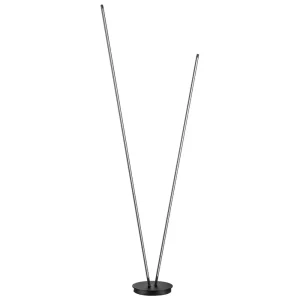 Nova Luce Černá kovová stojací LED lampa Intec 184 cm