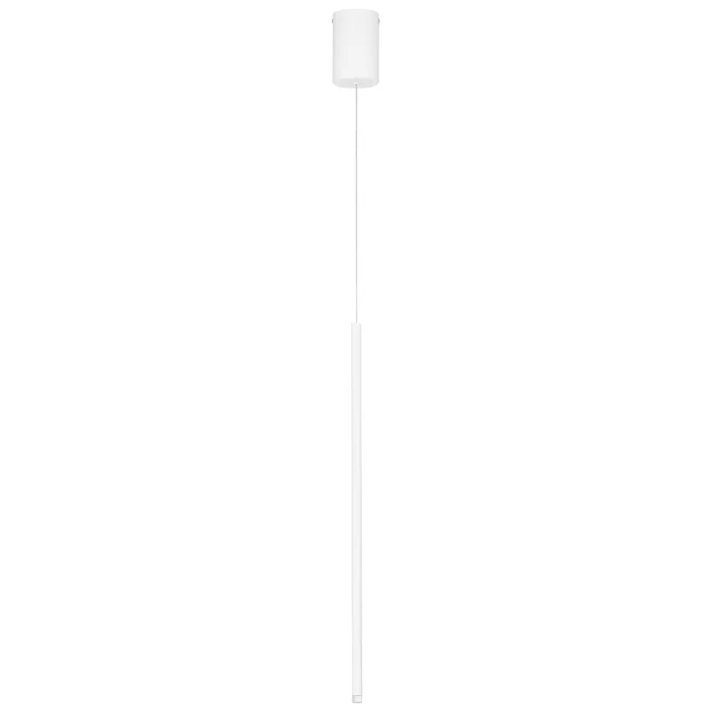 Nova Luce Bílé kovové závěsné LED světlo Stilvi 8 cm
