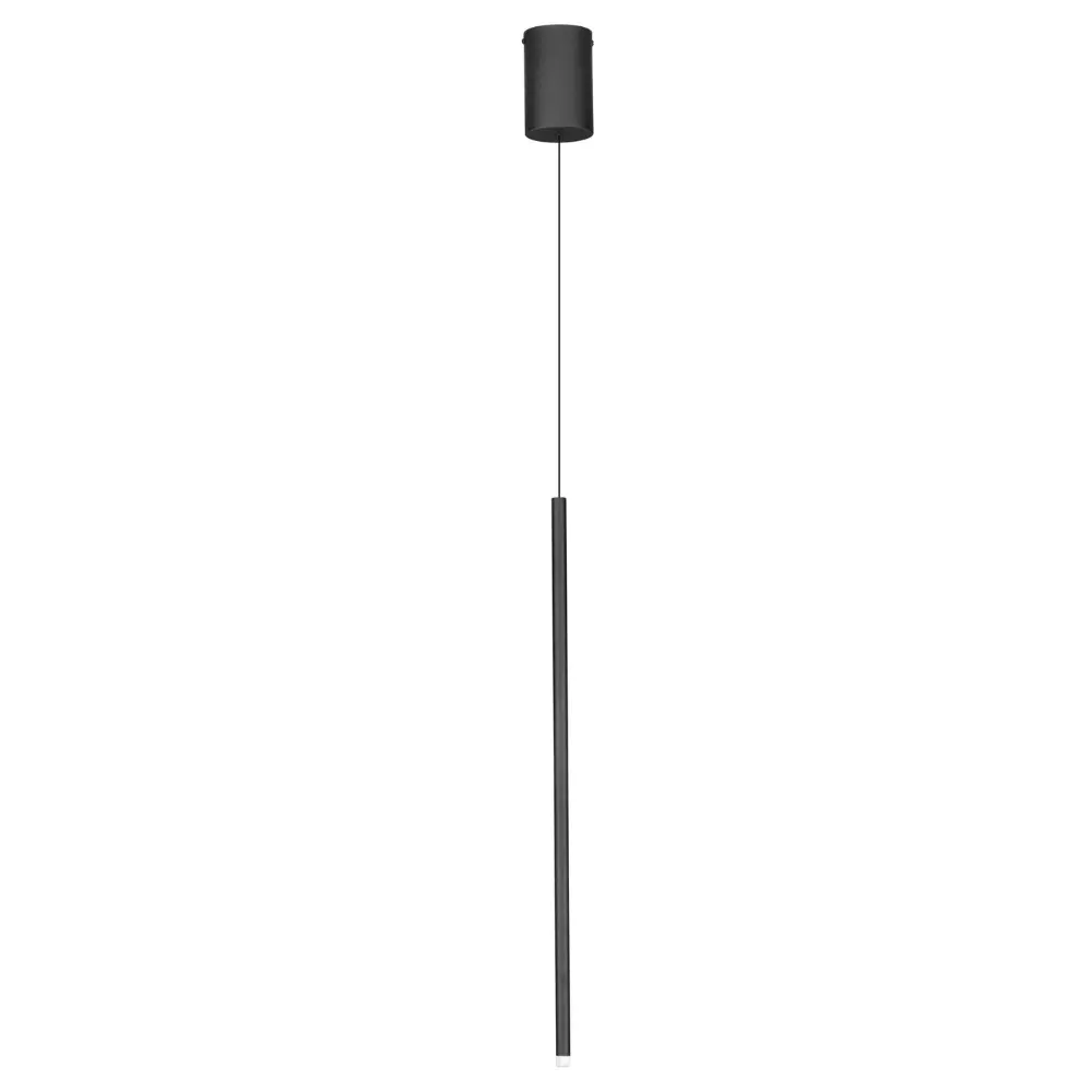 Nova Luce Černé kovové závěsné LED světlo Stilvi 8 cm