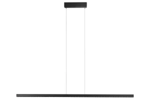 Nova Luce Černé kovové závěsné LED světlo Deos 159 cm
