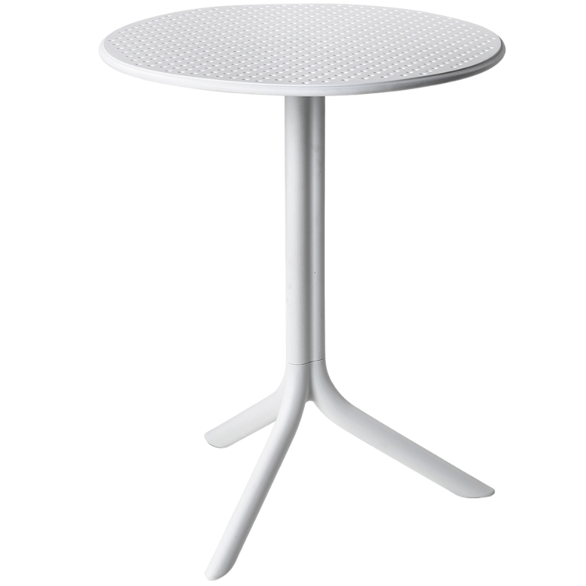 Nardi Bílý plastový zahradní stolek Step 61 cm