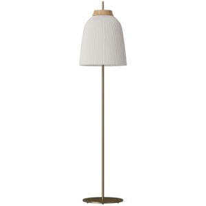 Bolia Opálově bílá skleněná stojací lampa Campa 146 cm