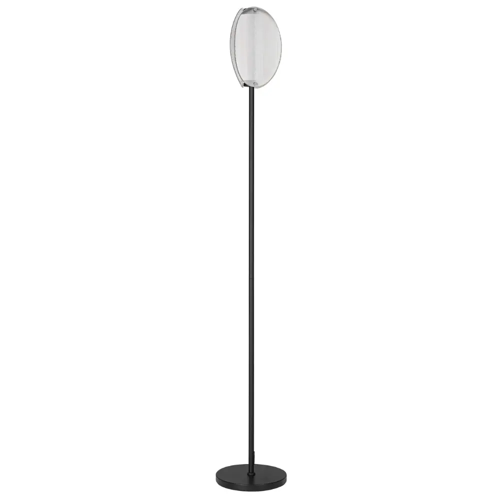 Nova Luce Kouřově šedá stojací LED lampa Noir 150 cm