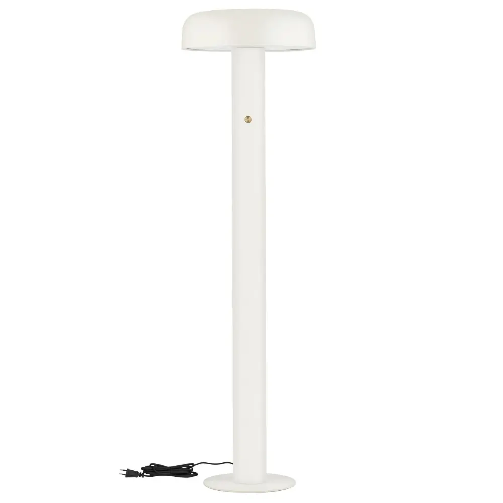 Nova Luce Krémová kovová stojací LED lampa Noelia 142 cm
