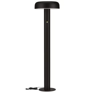 Nova Luce Černá kovová stojací LED lampa Noelia 142 cm